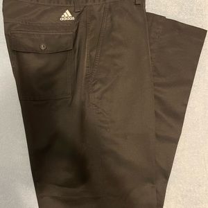 ADIDAS CLIMALITE MEN GOLF TOUR TECH BLACK FLAT FRONT 30x32 PANTS PERFROMANCE
